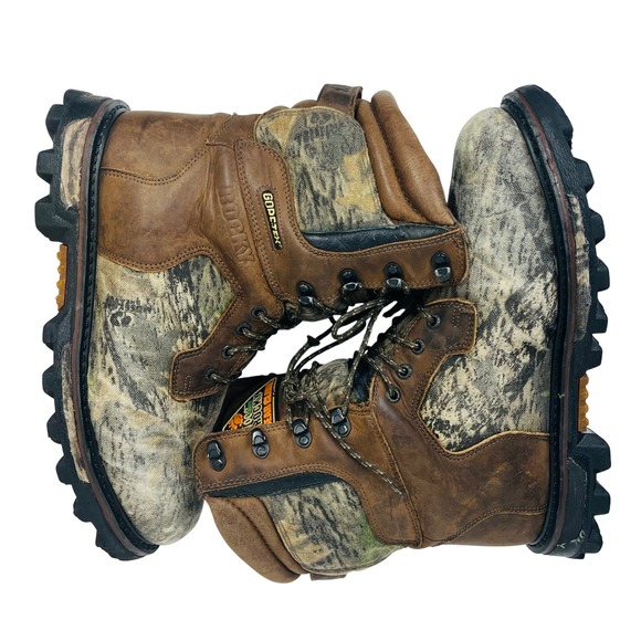 Rocky BearClaw 3D Hunting Boots Mens 10.5 W Brown Camo GORE-TEX 1000G Thinsulate main image 8